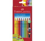 FABER-CASTELL Crayons de couleur Jumbo GRIP, étui promo