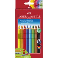 FABER-CASTELL Crayons de couleur Jumbo GRIP, étui promo