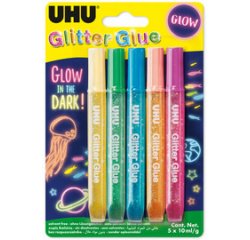 Colle à paillettes Glitter Glue 'GLOW IN THE DARK'