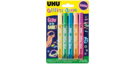 Colle à paillettes Glitter Glue 'GLOW IN THE DARK'
