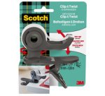 Dévidoir de ruban adhésif Clip & Twist, gris foncé