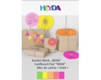Papierblok fluo A4 10 vellen fluo kleuren