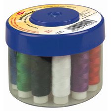 Sewing thread box, 12 pieces, blue