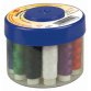 Sewing thread box, 12 pieces, blue