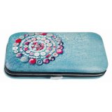 Etui de couture de voyage 'Design', 24 pièces, bleu