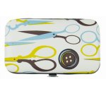 Etui de couture de voyage 'Design', 24 pièces, blanc