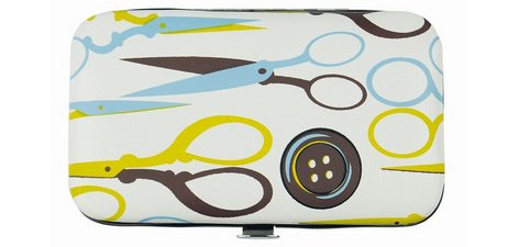 Etui de couture de voyage 'Design', 24 pièces, blanc