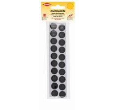 Pastilles auto-agrippantes, diamètre : 16 mm, noir