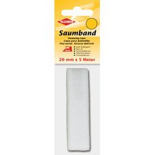 Ourlet thermocollant, 20 mm x 5 m, blanc