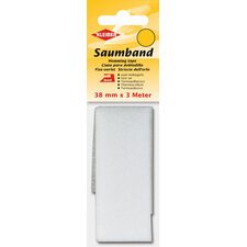 Ourlet thermocollant, 38 mm x 3 m, blanc