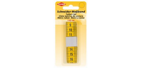 Lintmeter, 150 cm, geel
