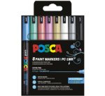 Marqueur à pigment PC-1MR, étui de 8, couleurs douces