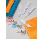 Pince accroche torchon, blanc