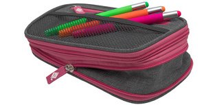 Trousse NEON Stretch avec rabat intérieur, vert fluo