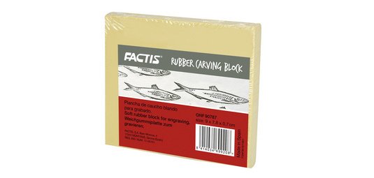 Plaque à graver 'Factis Rubber Carving Block' 155 mm