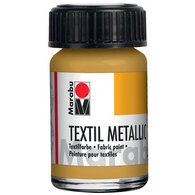 Verf voor stof 'Textil Metallic' 15 ml zilver