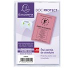 Etui de protection ancien modèle permis de conduire PVC lisse 20/100e - Cristal