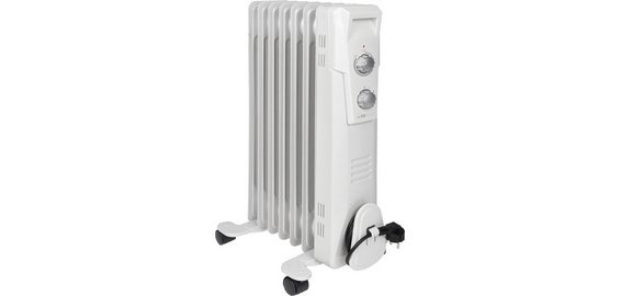 Radiateur bain d'huile RA 3735, 7 éléments, blanc