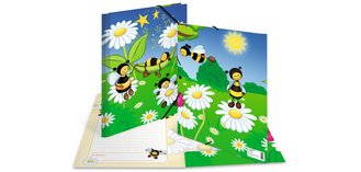 Chemise à élastiques animaux 'Prairie mellifère', A4