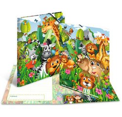Chemise à élastiques 'Jungle', carton, A3