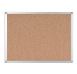 Tableau en liège AYDA, cadre alu, 900 x 600 mm