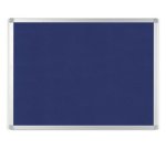 Tableau en feutre AYDA, 900 x 600 mm, bleu