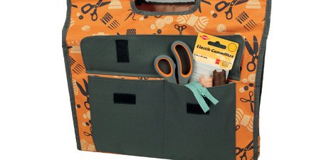 Sac pour machine à coudre, turquoise/gris