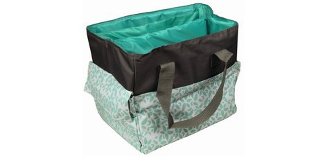 Sac à ouvrage, kiwi/gris
