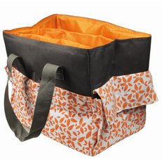 Sac à ouvrage, kiwi/gris