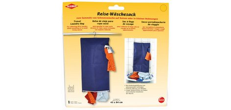 Sac à linge de voyage, (L)450 x (H)840 mm, bleu