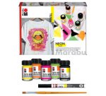 Neon Fabric Paint Set, 4 x 15 ml