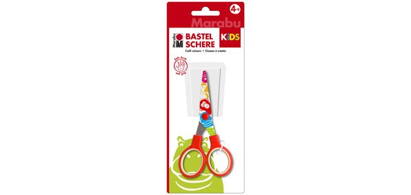 KiDS Ciseaux de bricolage, rond, longueur : 130 mm