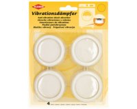 Amortisseurs de vibrations, diamètre : 65 mm, blanc