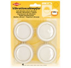 Amortisseurs de vibrations, diamètre : 65 mm, blanc