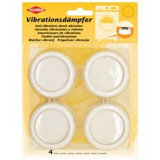 Amortisseurs de vibrations, diamètre : 65 mm, blanc