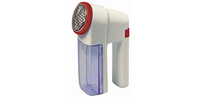 Cordless lint shaver, white/red