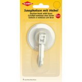 Crochet ventouse, plastique, blanc