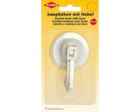 Crochet ventouse, plastique, blanc