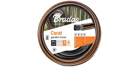 Tuyau d'arrosage CARAT, 1/2', noir/orange, 50 m