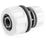 Connecteur de tuyau WHITE LINE, 3/4' sur 1/2', blanc