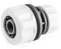 Connecteur de tuyau WHITE LINE, 3/4' sur 1/2', blanc