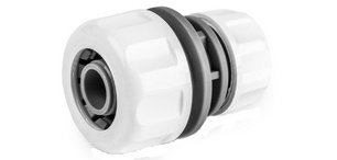 Connecteur de tuyau WHITE LINE, 3/4' sur 1/2', blanc