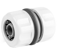 Connecteur de tuyau WHITE LINE, 3/4', blanc