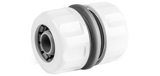 Connecteur de tuyau WHITE LINE, 3/4', blanc