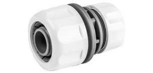 Connecteur de tuyau WHITE LINE, 1' sur 3/4', blanc