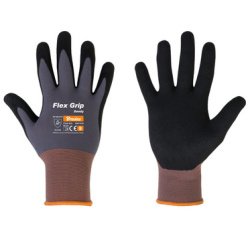 Werkhandschoenen Flex Grip Sandy zwart/grijs