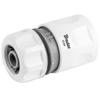 Raccord de tuyau femelle WHITE LINE, aquastop, 1/2'