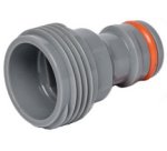 Adaptateur WHITE LINE, filetage extérieur 1/2', gris