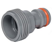 Adaptateur WHITE LINE, filetage extérieur 1/2', gris