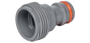 Adaptateur WHITE LINE, filetage extérieur 1/2', gris